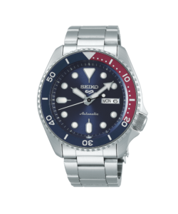 Seiko 5 Sports Automatic herreur med blå og rød krans – SRPD53K1