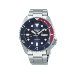 Seiko 5 Sports Automatic herreur med blå og rød krans – SRPD53K1